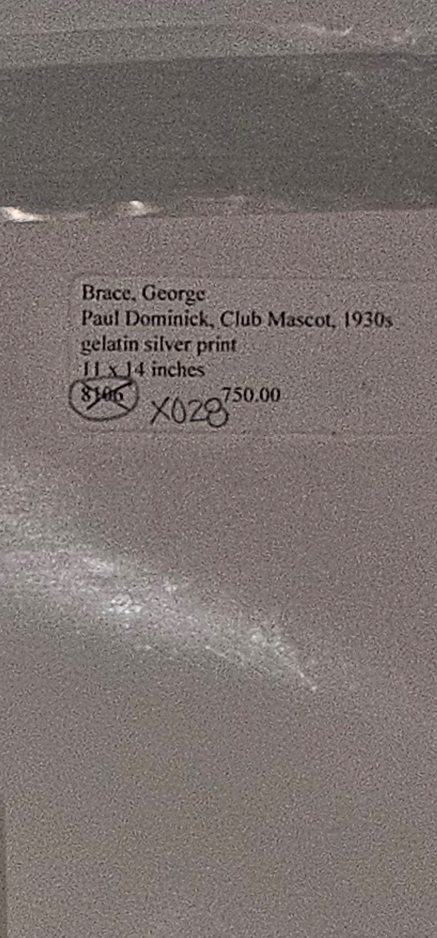 George Brace, Paul Dominick, Club Masco, 1930's, Gelatin Silver Print, 11 x 14 Inches